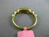 ESTATE .30CT FANCY YELLOW DIAMOND 18KT YELLOW GOLD 3 ROW PAVE ANNIVERSARY RING