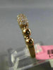 ESTATE .32CT PINK DIAMOND 18KT ROSE GOLD THREE ROW PAVE WEDDING ANNIVERSARY RING