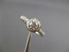ESTATE .75CT DIAMOND 14KT WHITE GOLD 3D CLASSIC ROUND HALO ENGAGEMENT RING