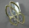 ESTATE LARGE .50CT ROUND DIAMOND 14K YELLOW GOLD 3D OPEN INFINITY PEACE FUN RING