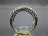 WIDE .65CT DIAMOND 14KT WHITE GOLD FILIGREE DOUBLE WAVE WEDDING ANNIVERSARY RING