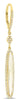 2.85CT DIAMOND & AAA CITRINE 14KT WHITE GOLD 3D OVAL ELONGATED HANGING EARRINGS