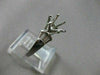 ESTATE .35CT DIAMOND PLATINUM 3D ROUND SEMI MOUNT ENGAGEMENT RING F/G VVS #21096