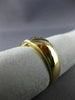 ESTATE .05CT DIAMOND 14KT WHITE & YELLOW GOLD MENS WEDDING RING BAND#22004