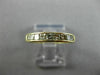 ESTATE .27CT DIAMOND 14KT YELLOW GOLD 9 STONE PRINCESS CHANNEL ANNIVERSARY RING