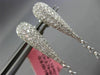 LARGE & LONG 3.99CT WHITE & FANCY YELLOW DIAMOND 18K 2TONE GOLD HANGING EARRINGS