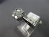 ESTATE .75CT DIAMOND 14KT WHITE GOLD 3D CLASSIC ROUND INVISIBLE FLOWER LOVE RING