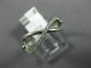 ESTATE .12CT ROUND DIAMOND 14KT WHITE GOLD 3D INFINITY FRIENDSHIP OPEN LOVE RING
