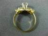 ESTATE .92CT ROUND & MARQUISE DIAMOND 14KT YELLOW GOLD 3D ENGAGEMENT RING #2324