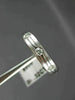 ESTATE WIDE .32CT DIAMOND 14KT WHITE GOLD ETOILE ETERNITY ANNIVERSARY RING 16200