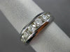 ESTATE WIDE 1.71CT DIAMOND 14KT WHITE GOLD 7 STONE CLASSIC CHANNEL WEDDING RING