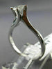ESTATE .40CT DIAMOND 14KT WHITE GOLD 3D CLASSIC SOLITAIRE ENGAGEMENT RING #23091