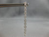 ESTATE 1.05CT DIAMOND 18K WHITE GOLD ROUND 2 ROW CHANDELIER FUN HANGING EARRINGS