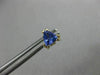 ESTATE .78CT AAA TANZANITE 14KT YELLOW GOLD 3D TRILLION STUD EARRINGS #25458