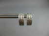 ESTATE .20CT DIAMOND 14KT WHITE GOLD 3D CLASSIC 2 ROW FILIGREE HUGGIE EARRINGS