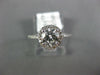ESTATE .96CT DIAMOND 14KT WHITE GOLD 3D ROUND HALO CLASSIC ENGAGEMENT RING