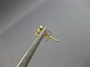 ESTATE .16CT DIAMOND 14KT YELLOW GOLD 3D PAVE HEART SHAPE CLASSIC STUD EARRINGS