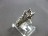 ESTATE .40CT DIAMOND 14KT WHITE GOLD 4 PRONG FILIGREE SEMI MOUNT ENGAGEMENT RING