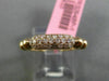 ESTATE .32CT PINK DIAMOND 18KT ROSE GOLD THREE ROW PAVE WEDDING ANNIVERSARY RING