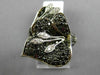 ESTATE LARGE 2.0CT BLACK & WHITE DIAMOND 14K WHITE & BLACK GOLD FLOWER LEAF RING
