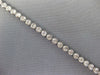 ESTATE 1.73CT DIAMOND 14KT WHITE GOLD 3D CLASSIC ROUND BEZEL TENNIS BRACELET