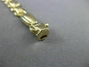 ESTATE WIDE 14KT YELLOW GOLD 3D CLASSIC OVAL CIRCULAR LINK BRACELET #23297