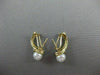 ESTATE .24CT DIAMOND & AAA SOUTH SEA PEARL 14K YELLOW GOLD CLIP ON EARRINGS 5011