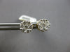 .50CT DIAMOND 14KT YELLOW GOLD CLUSTER INVISIBLE FLOWER SCREWBACK STUD EARRINGS