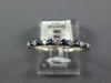 .47CT DIAMOND & AAA SAPPHIRE 14KT WHITE GOLD 2MM SEMI ETERNITY ANNIVERSARY RING