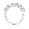 ESTATE LARGE 2.0CT DIAMOND 14K WHITE GOLD CLASSIC 5 STONE ROUND ANNIVERSARY RING