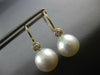 .2CT DIAMOND & SOUTH SEA PEARL 18K YELLOW GOLD LEVERBACK ETOILE HANGING EARRINGS