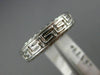 ESTATE 18KT WHITE GOLD 3D GREEK KEY FILIGREE WEDDING ANNIVERSARY RING #1516