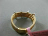 ESTATE WIDE .30CT DIAMOND 14KT WHITE & ROSE GOLD MULTI ROW ETOILE ROPE FUN RING