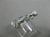 ESTATE .64CT DIAMOND 14KT WHITE GOLD 3D ETOILE ETERNITY WEDDING ANNIVERSARY RING