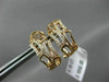 ESTATE .18CT ROUND DIAMOND 14KT ROSE GOLD 3D CLASSIC BAMBOO CLIP ON EARRINGS