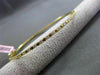 ESTATE .55CT DIAMOND 18KT YELLOW GOLD 3D ETOILE CLASSIC 2mm BANGLE BRACELET