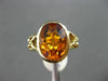 ESTATE 5.0CT AAA EXTRA FACET CITRINE 14KT YELLOW GOLD 3D SOLITAIRE FUN RING