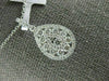 ESTATE LARGE .82CT DIAMOND 18Kt WHITE GOLD CLASSIC TEAR DROP PEAR SHAPE PENDANT