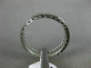 ANTIQUE .43CT DIAMOND 18KT WHITE GOLD 3D FILIGREE ETERNITY WEDDING RING #6278