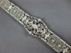 LARGE ART DECO 1.82CT DIAMOND & AAA SAPPHIRE PLATINUM & 14KT WHITE GOLD BRACELET