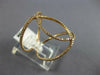 ESTATE WIDE .33CT DIAMOND 18KT ROSE GOLD 3D MARQUISE CLASSIC OPEN LEAF FUN RING
