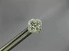 ESTATE .46CT DIAMOND 18KT WHITE GOLD 3D SQUARE FLOWER HALO STUD EARRINGS