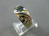 ESTATE 1.30CTW SAPPHIRE & DIAMOND 14K WHITE & YELLOW COCKTAIL RING SHARP! #14832