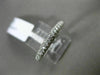 ESTATE .91CT DIAMOND 18K WHITE GOLD 3D CLASSIC ETERNITY WEDDING ANNIVERSARY RING