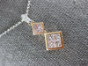 .93CT WHITE & PINK DIAMOND 18KT WHITE & ROSE GOLD BY THE YARD JOURNEY NECKLACE