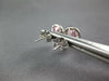 ESTATE 2.1CT DIAMOND & AAA PINK QUARTZ 14K WHITE GOLD HALO MARTINI STUD EARRINGS