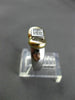 ESTATE .36CT PRINCESS CUT DIAMOND 14KT WHITE & YELLOW GOLD INVISIBLE RING #16941