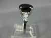 ESTATE LARGE 5.42CT DIAMOND & AAA STAR SAPPHIRE PLATINUM ENGAGEMENT RING #26552