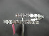 LARGE 5.83CT DIAMOND 18K WHITE GOLD INVISIBLE CRISS CROSS FLEXIBLE CUFF BRACELET