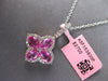 LARGE 2.72CT DIAMOND & AAA PINK SAPPHIRE 14KT ROSE GOLD 3D OVAL & ROUND PENDANT